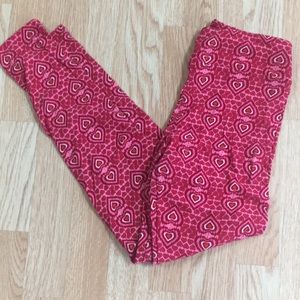 OS Lularoe valentine’s leggings